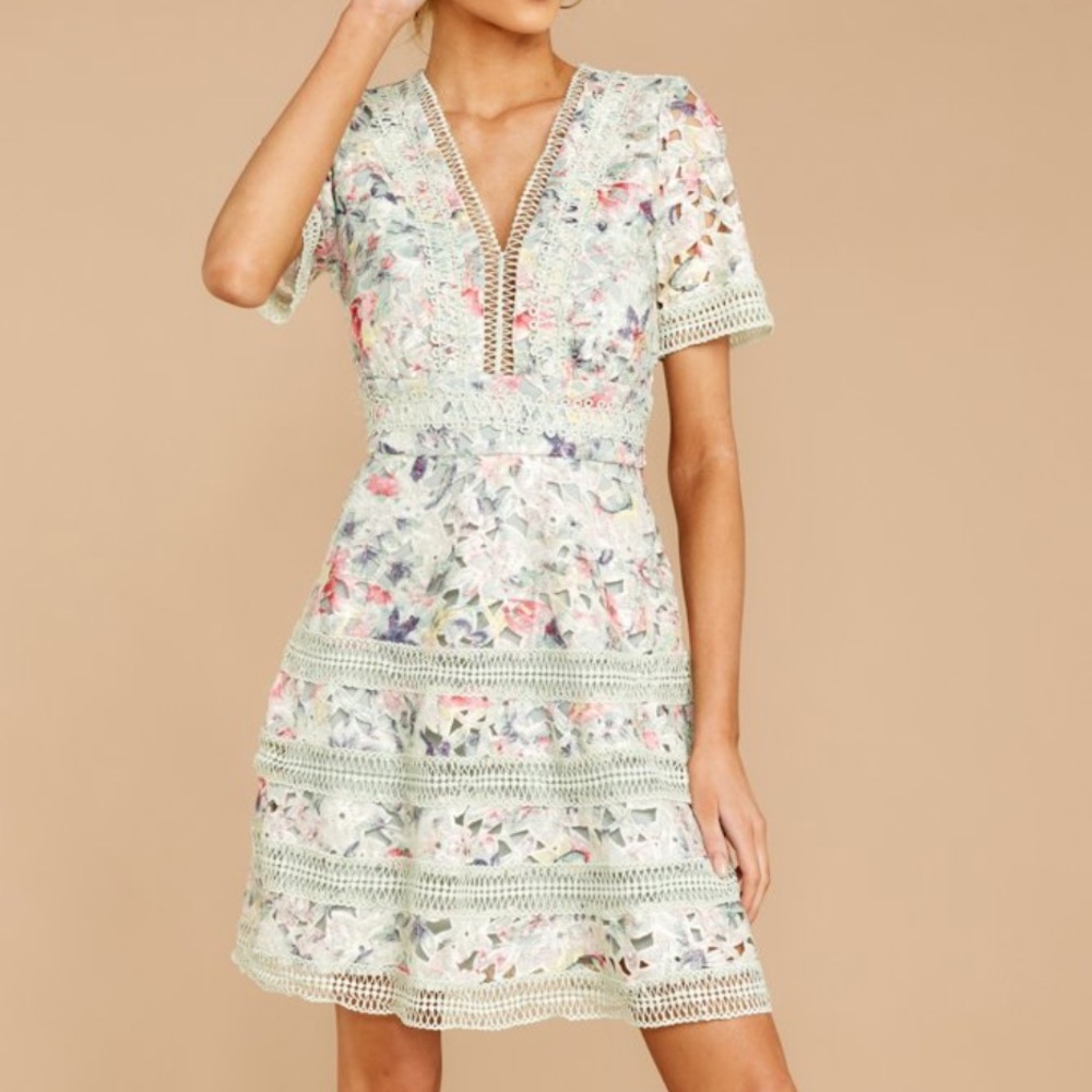Floral Lace Dress NWT